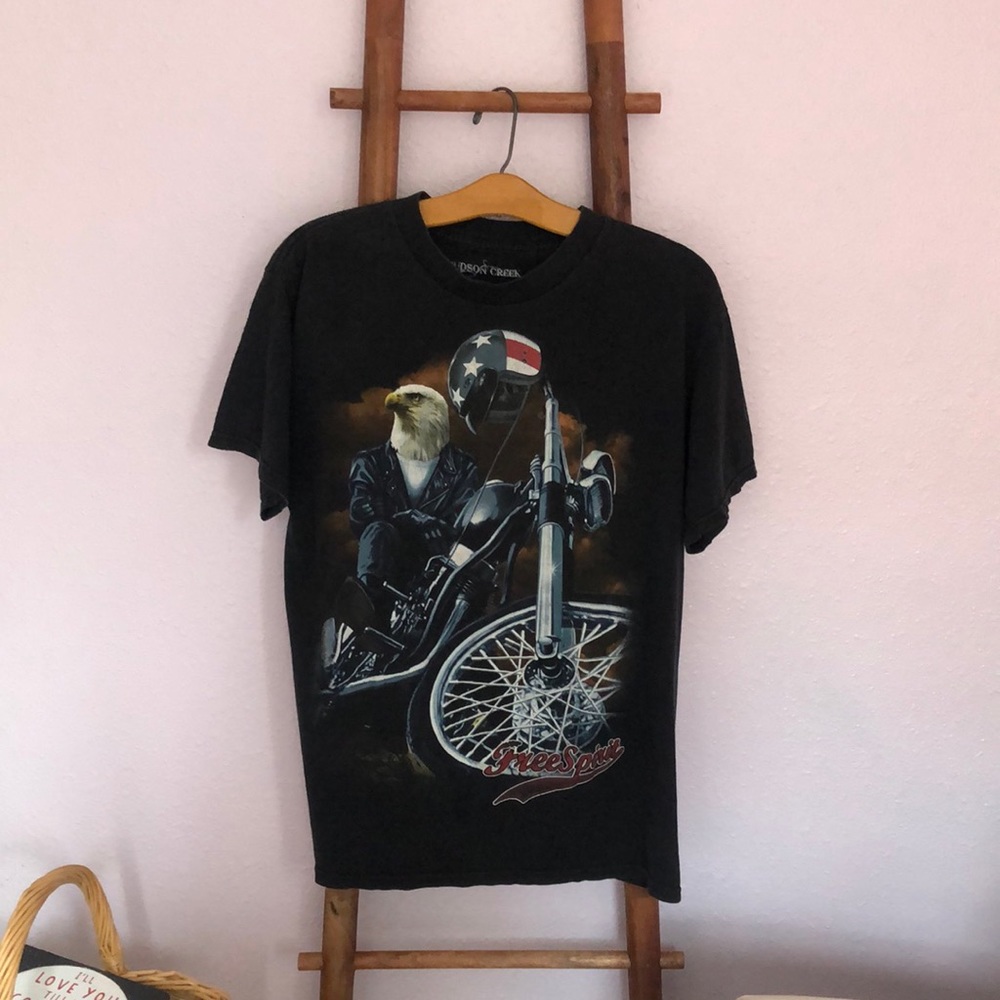 Motorcycle graphic t shirt